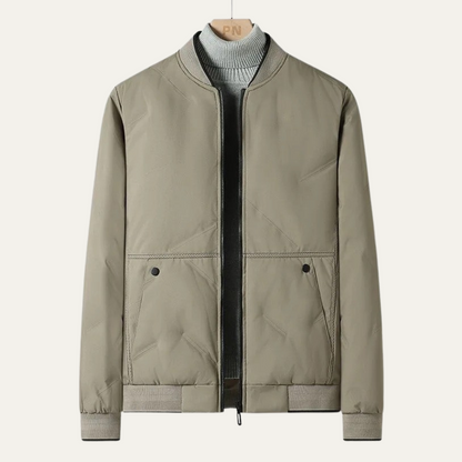 Classic Slim Fit Cotton Bomber Jacket