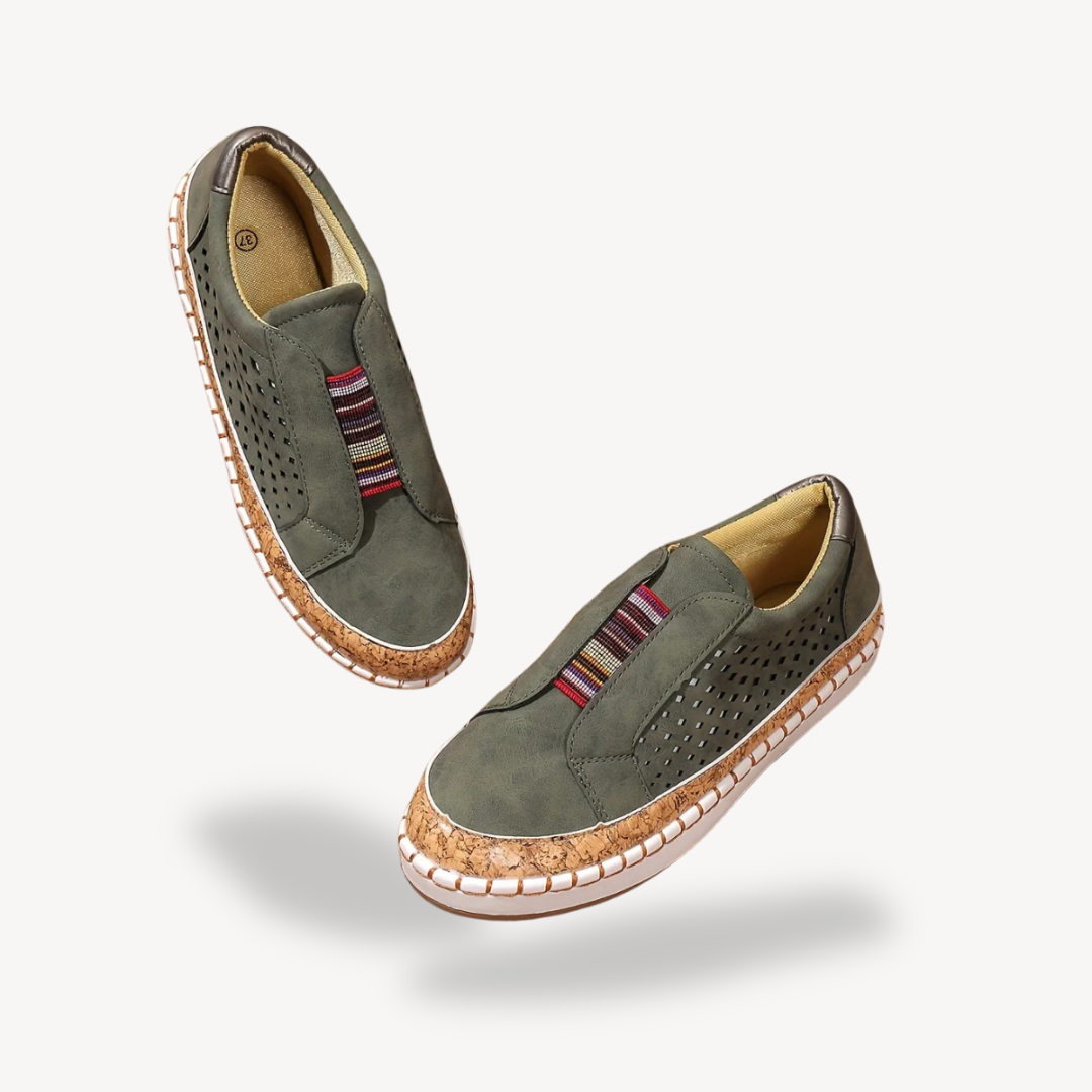 Comfortable Fabric Slip On Shoes Women