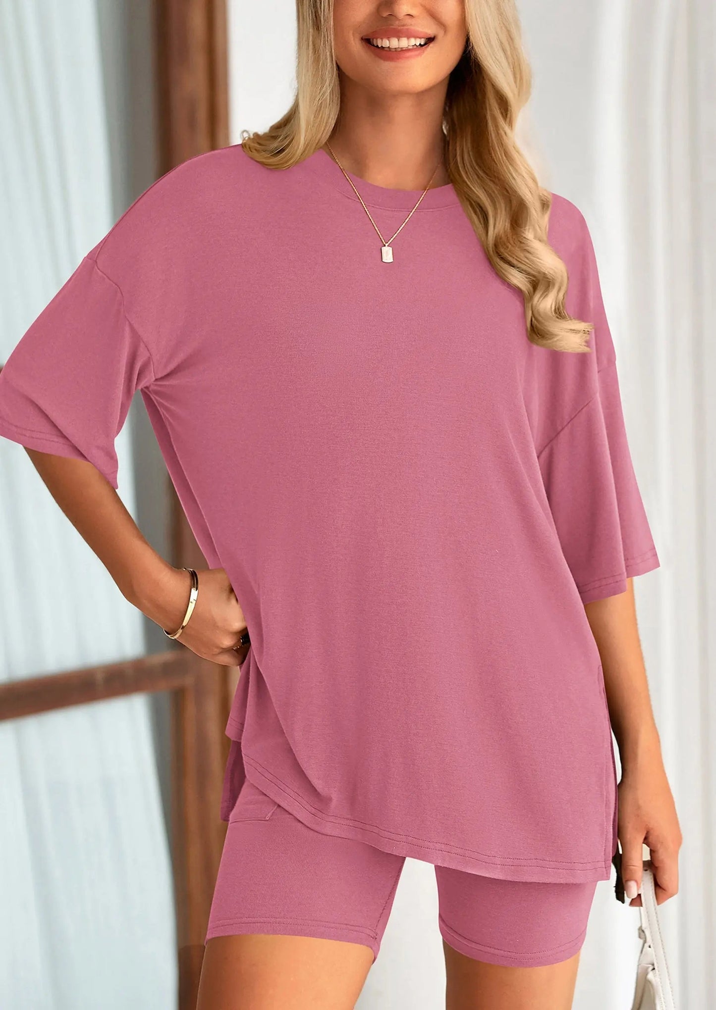 Comfy Summer Shorts Sleeveless Tank Two Piece Outfit