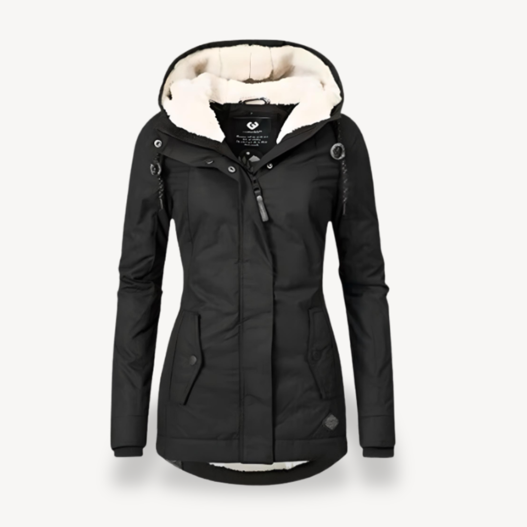 Ladies Warm Waterproof Parka Coat with Hood