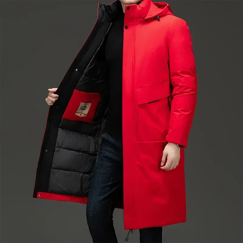 Insulated Men's Hooded Ski Jacket Coat
