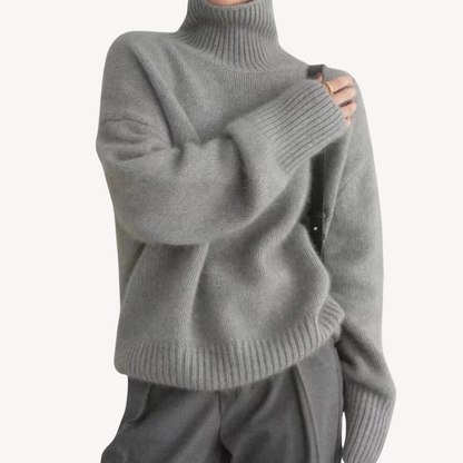 Textured Knit Pullover Sweater for Ladies
