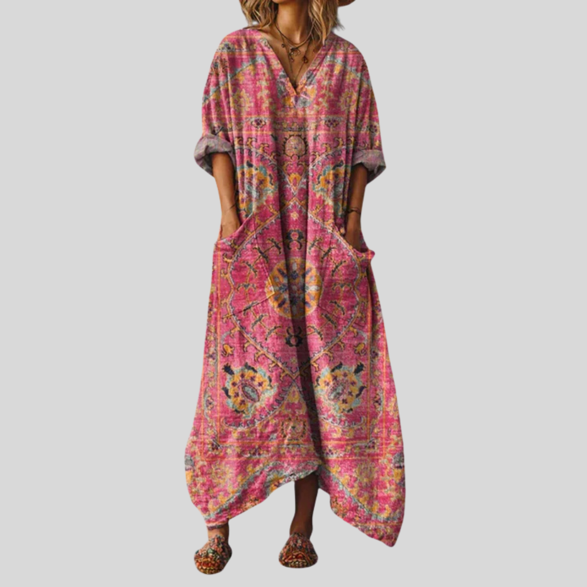 Relaxed Fit Maxi Sundress