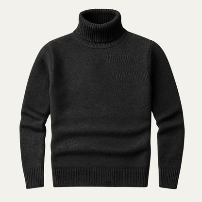 Warm Merino Wool Turtleneck Sweater for Men