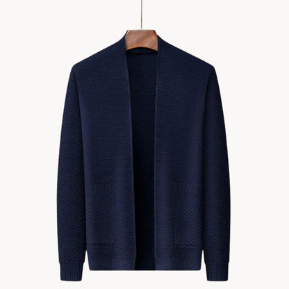 Relaxed Fit Men's Open Front Cardigan Sweater