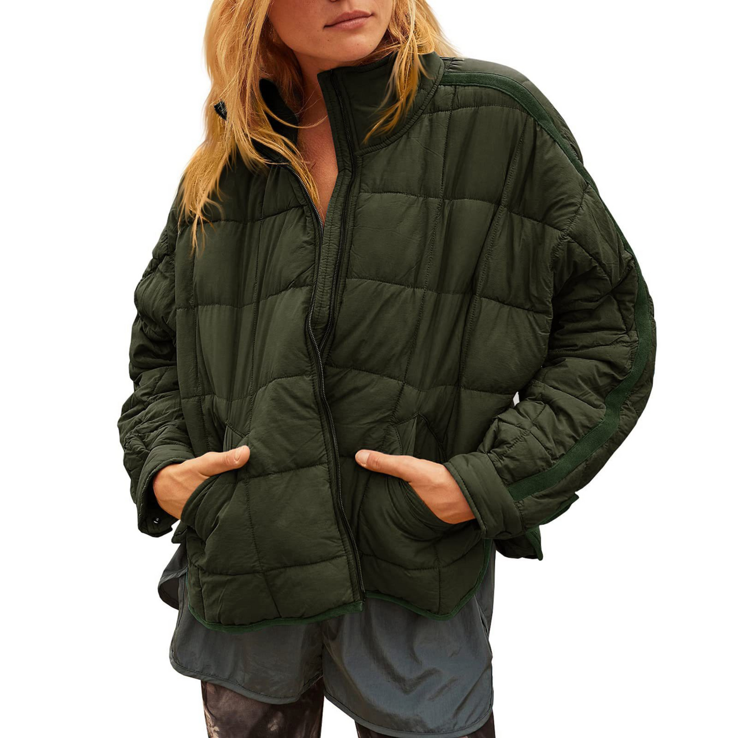 Slim Fit Packable Down Puffer Coat
