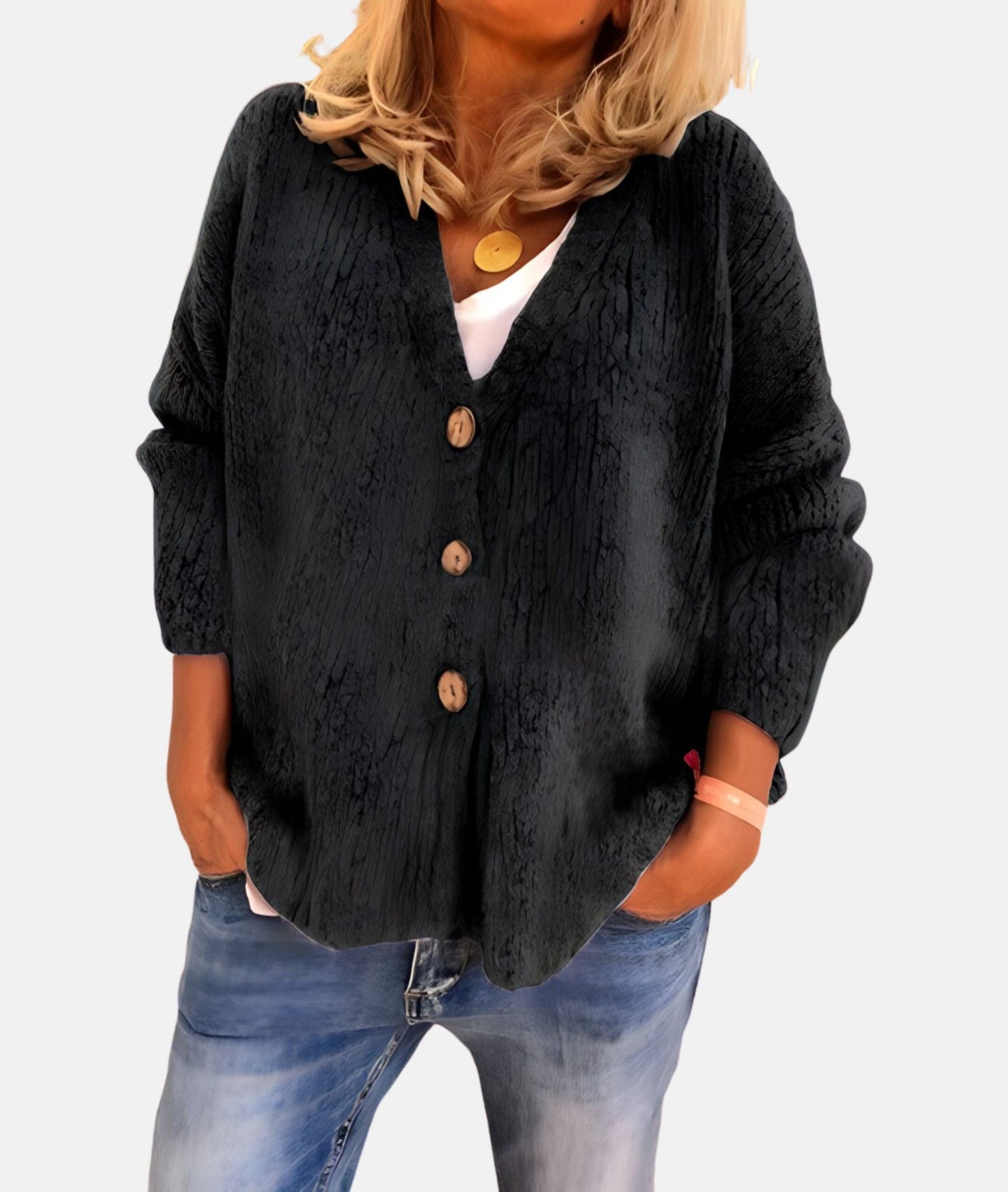 Classic Open Front Cardigan Sweater