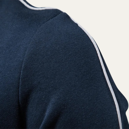 Relaxed Fit Men's Zipper Cotton Jacket with Pockets