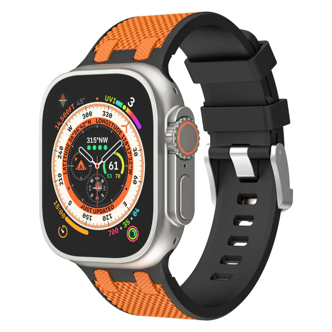 Vibrant Rubber Apple Watch Strap Band - OutfitLondon