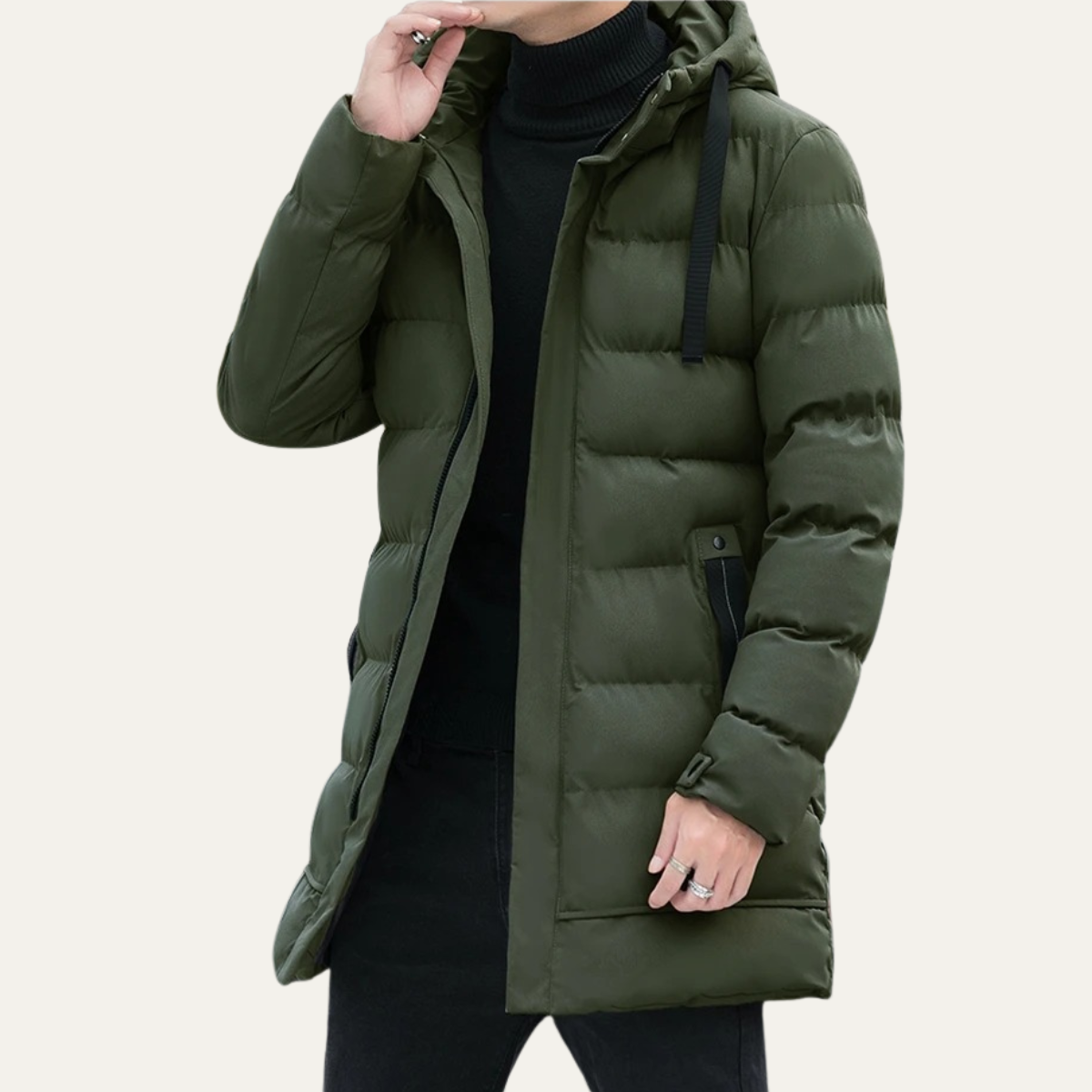 Warm Men's Full Zip Puffer Jacket