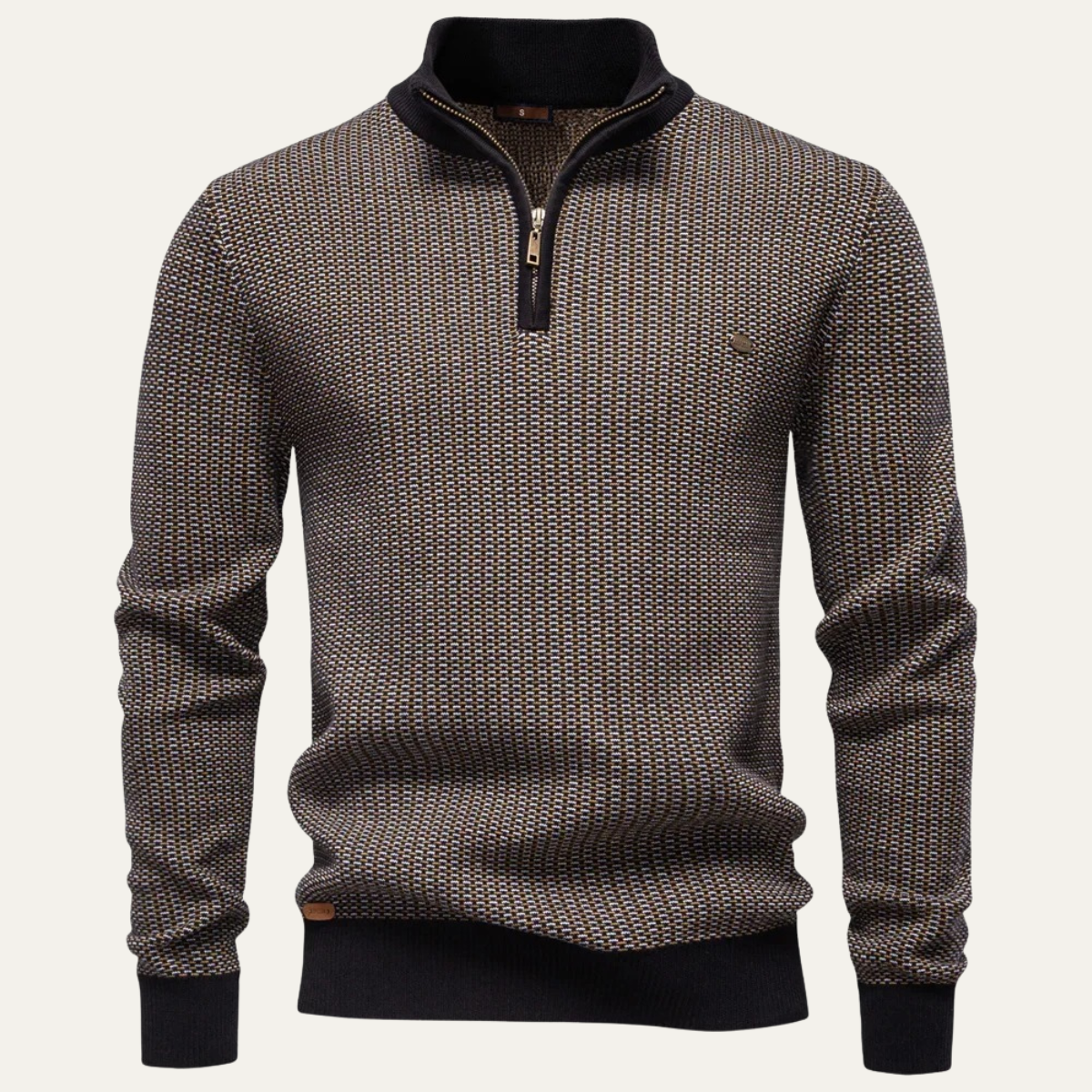 Cosy Mens Thermal Half Zip Sweater - OutfitLondon