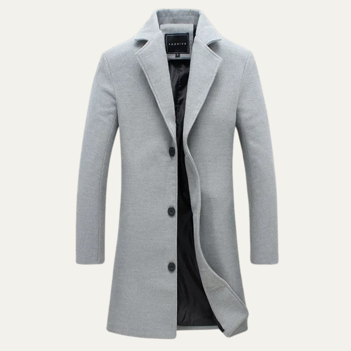 Classic Mens Stylish Wool Overcoat