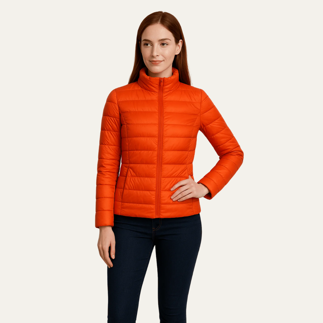Women's Fitted Mid-Length Down Puffer Coat