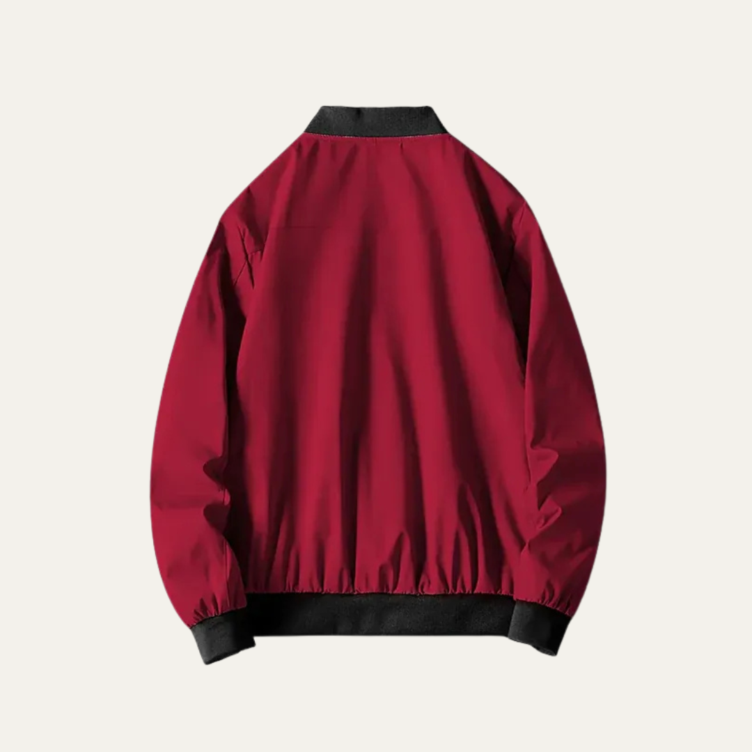 Men's Slim Fit Athletic Bomber Coat