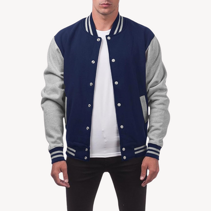 Sporty Mens Baseball Style Coat