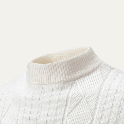 Men's Cozy Fitted Cable Knit Sweater