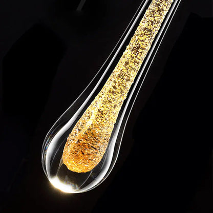 Contemporary Clear Drop LED Wall Light Fixture