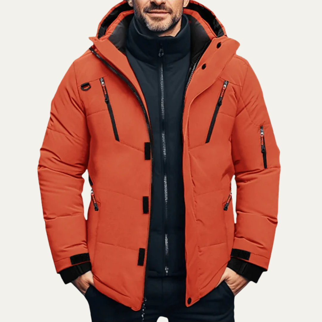 Warm Insulated Waterproof Men's Parka Coat