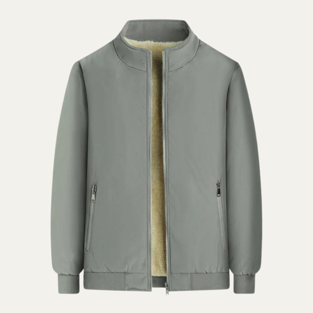 Insulated Men's Synthetic Fur Parka Coat