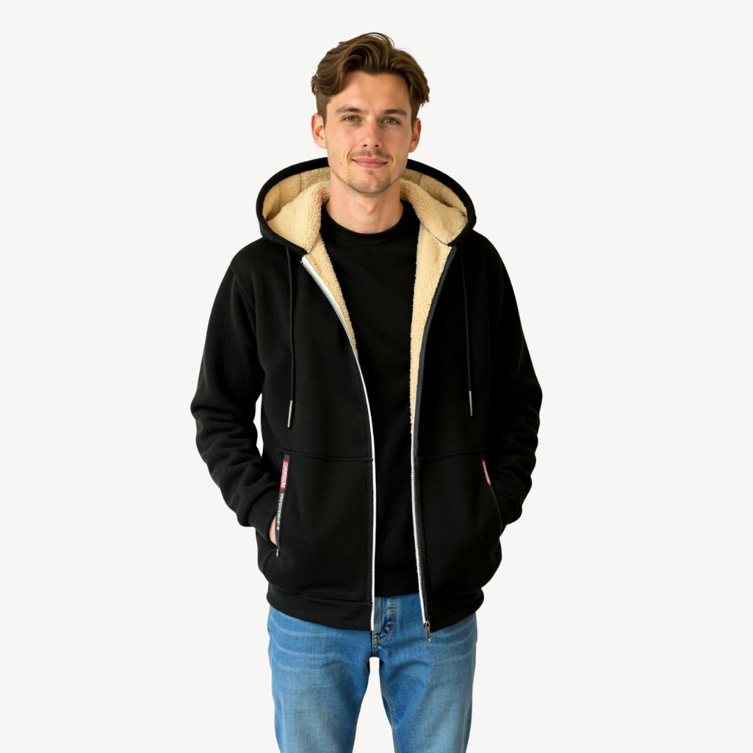 Warm Cozy Men's Hooded Sweatshirt