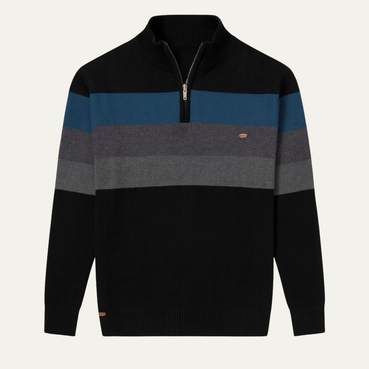 Men's Classic Crew Neck Stripe Sweater - OutfitLondon