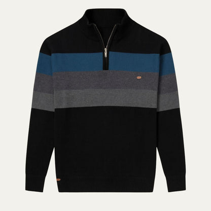 Men's Classic Crew Neck Stripe Sweater - OutfitLondon