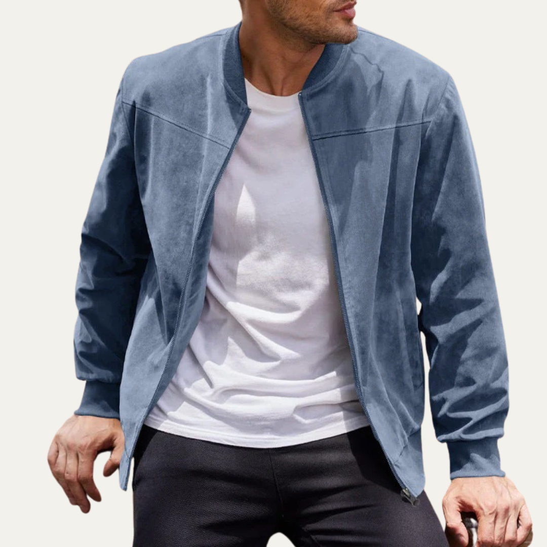 Men's Stylish Zipper Bomber Jacket