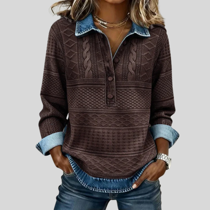 Soft Knit Crew Neck Casual Top