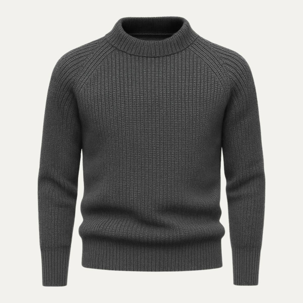 Men's Crew Neck Thick Cable Knit Jumper Sweater