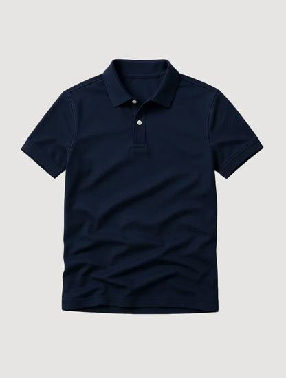Classic Dark Blue Polo Shirt for Men