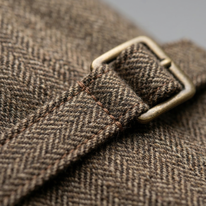 Stylish Mens Herringbone Patterned Vest
