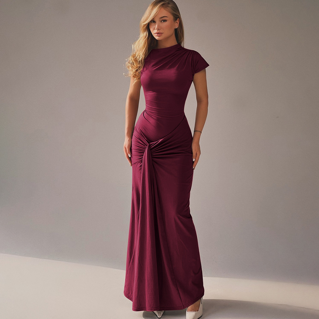 Chic Ruched Bodycon Party Dress for Women
