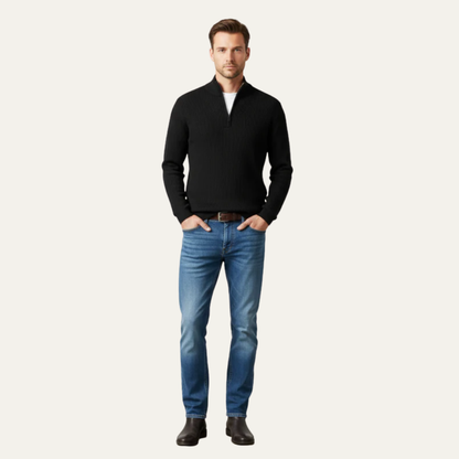 Men's Thick Cable Knit Pullover Sweater