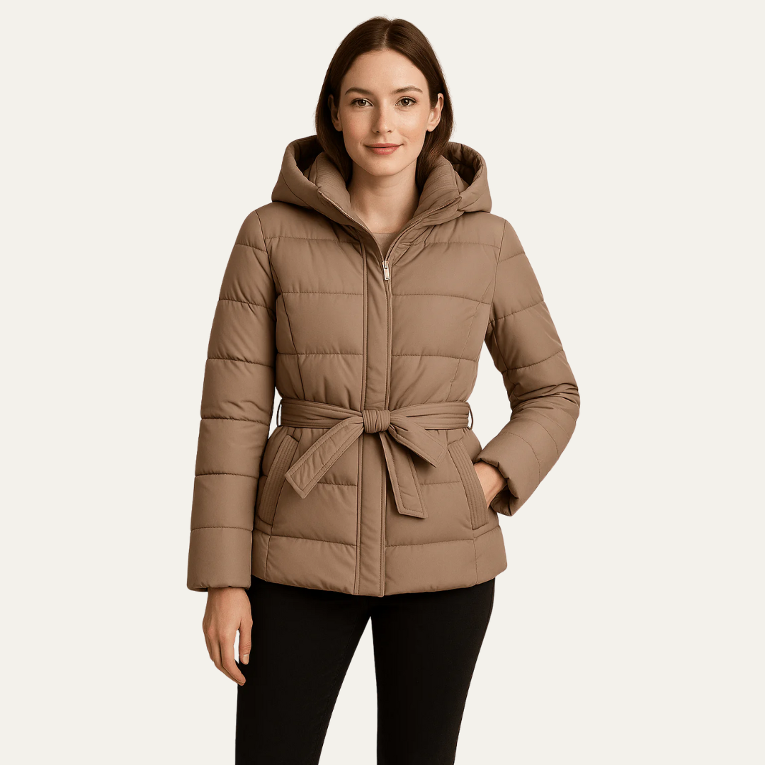Ladies Warm Filled Parka Coat - OutfitLondon