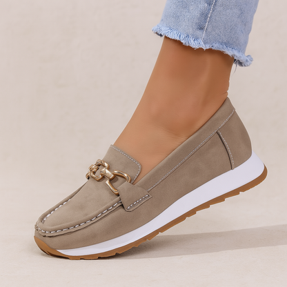 Soft Suede Slip On Loafers for Women
