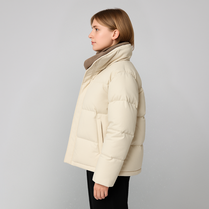 Warm Padded Down Parka Coat for Women