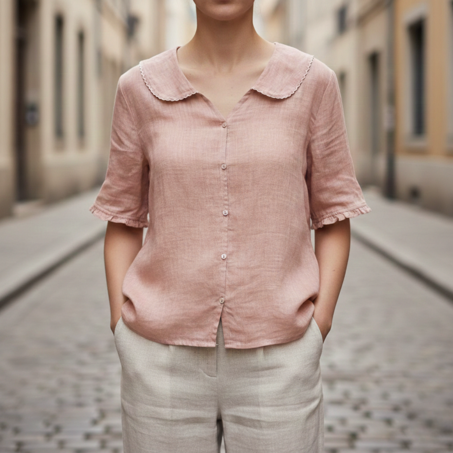 Ladies Classic Relaxed Fit Summer Shirt