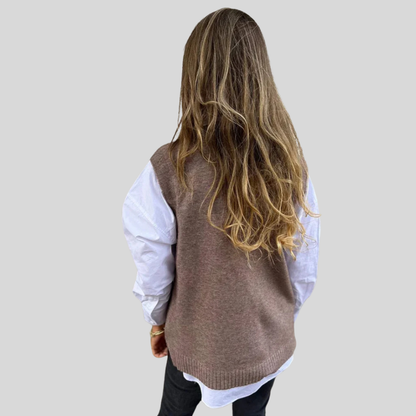 Cozy Cable Knit Vest Sweater