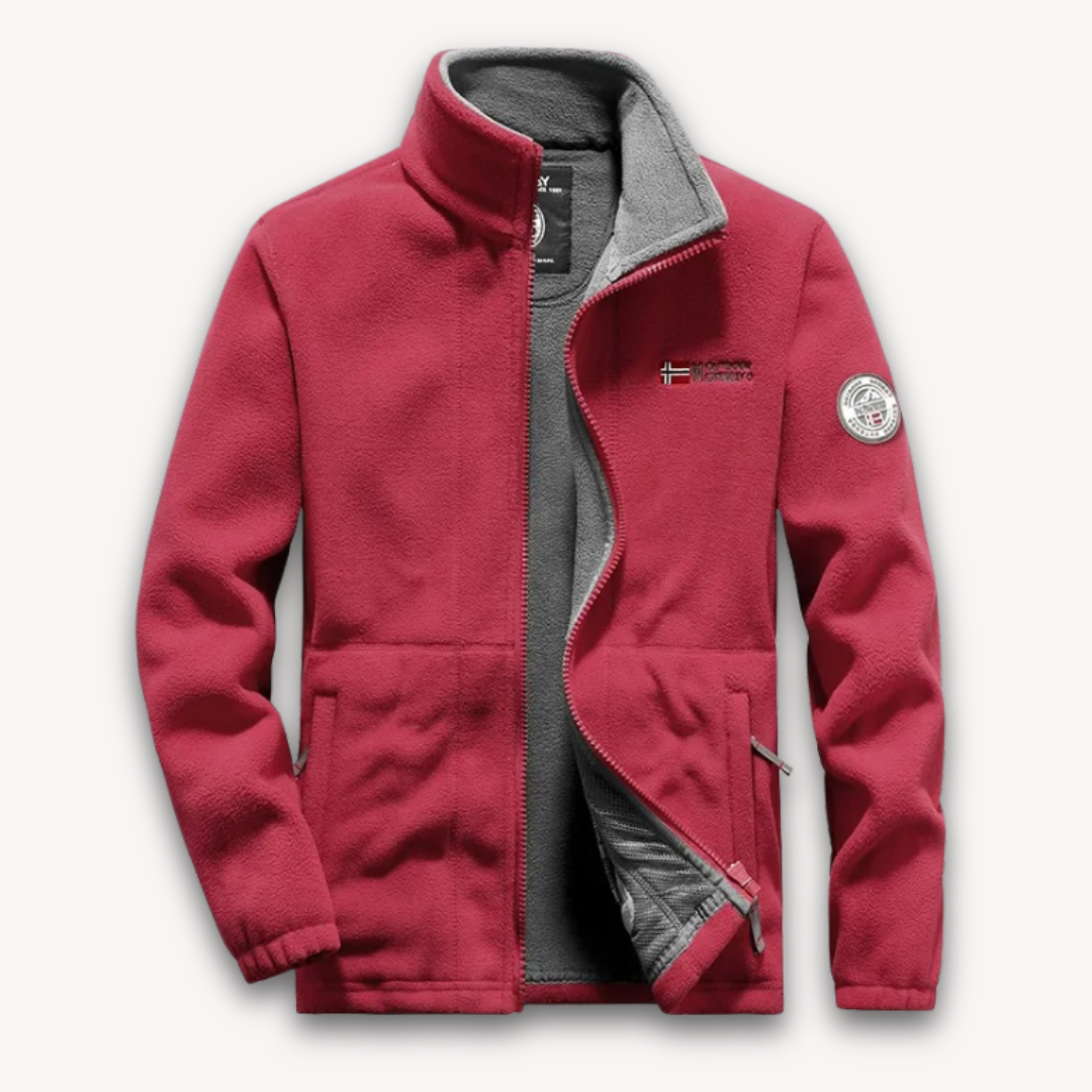 Warm Mens Fleece Coat Full Zip Jacket