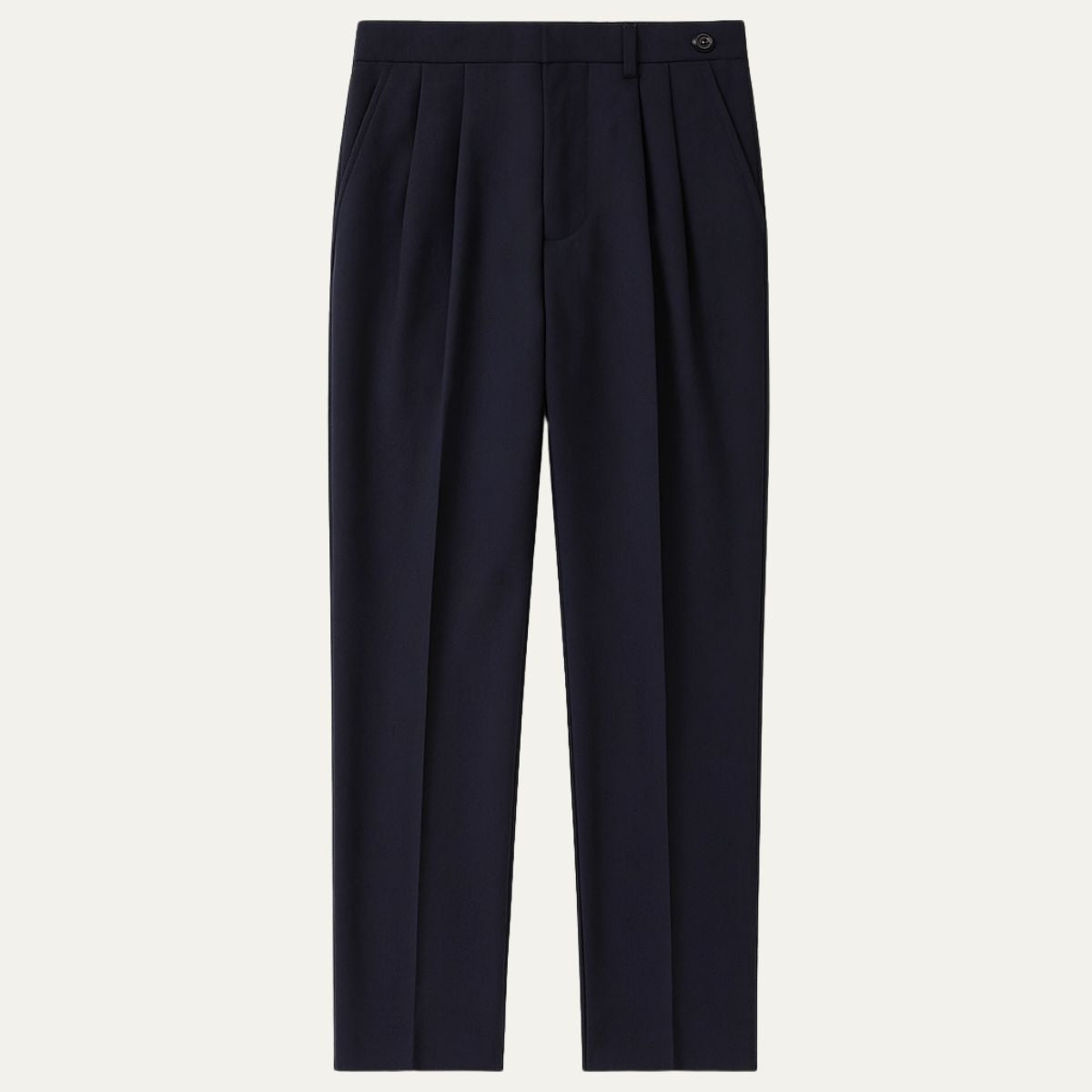 Classic Fit Pleated Mens Trousers