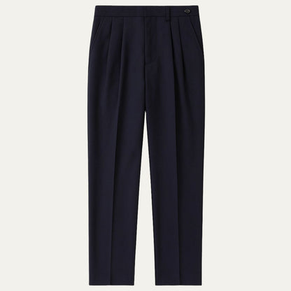Classic Fit Pleated Mens Trousers