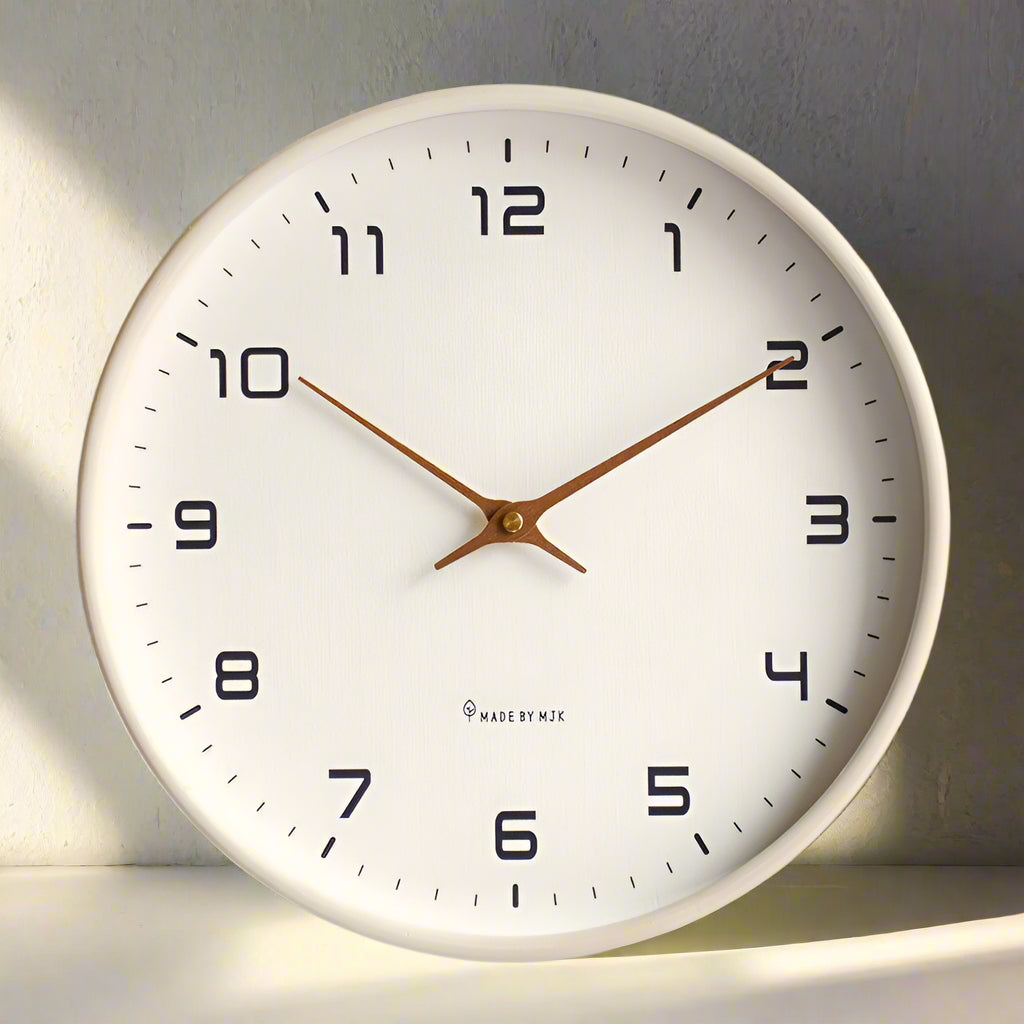 Classic Brown Wooden Wall Clock For Home Decor