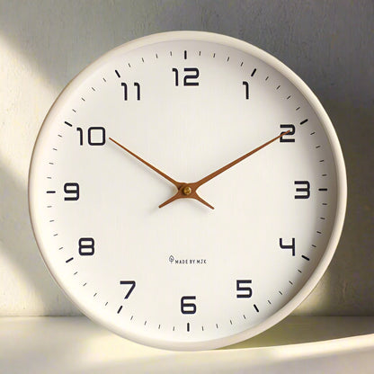 Classic Brown Wooden Wall Clock For Home Decor