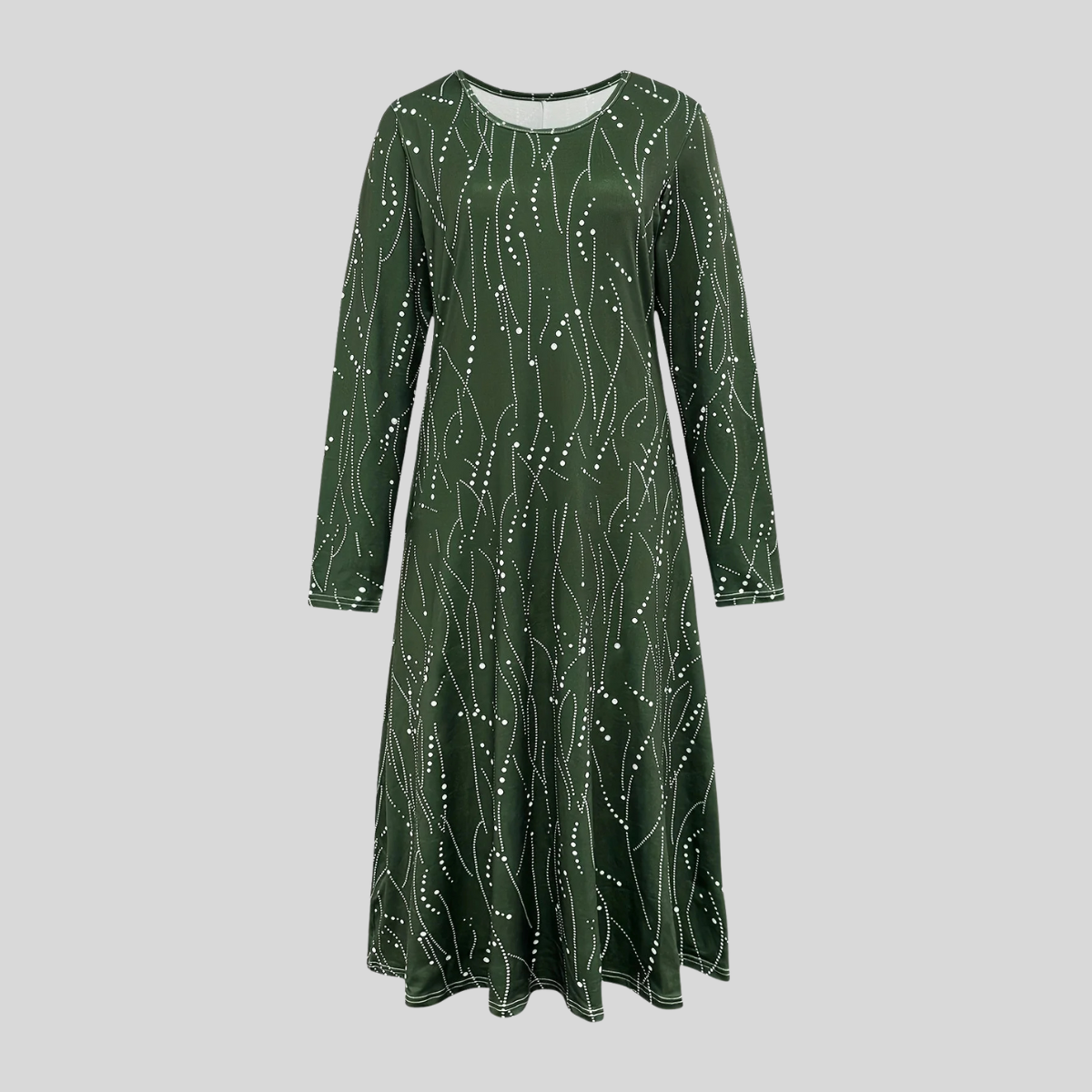 Elegant Long Sleeve Evening Dress