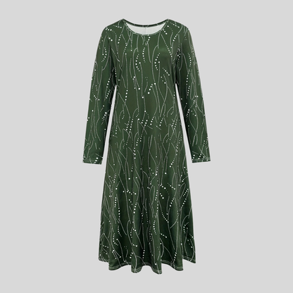 Elegant Long Sleeve Evening Dress
