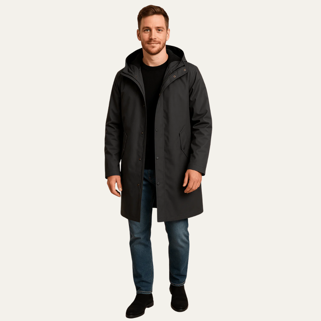 Waterproof Men's Lightweight Parka Coat