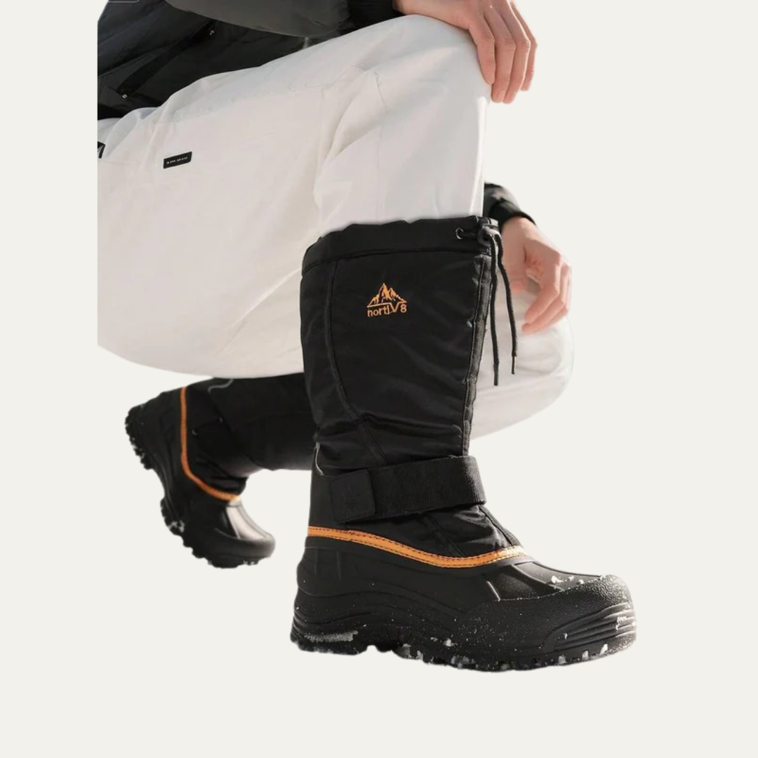 Men's High Insulated Snow Boots with Strap and Laces