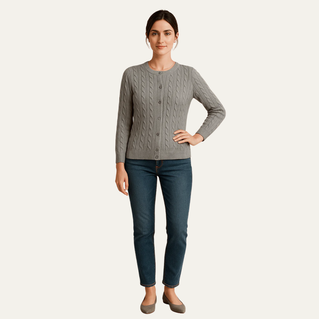 Soft Button Front Knit Women's Cardigan - OutfitLondon
