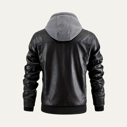 Men's Synthetic Biker Style Leather Jacket