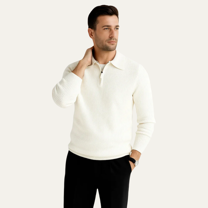 Men's Classic Fit Zip Neck Sweater - OutfitLondon